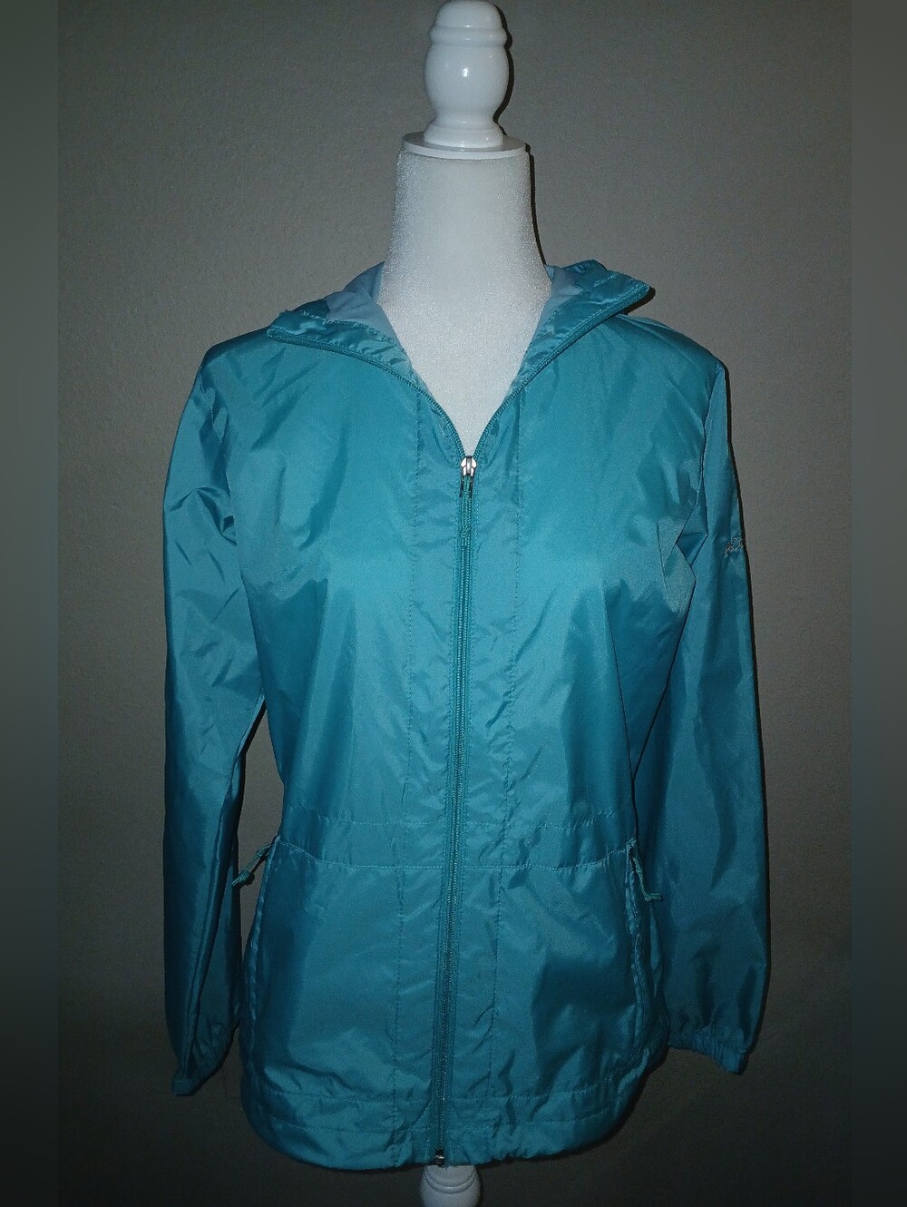 Columbia Teal Hooded Utility Jacket